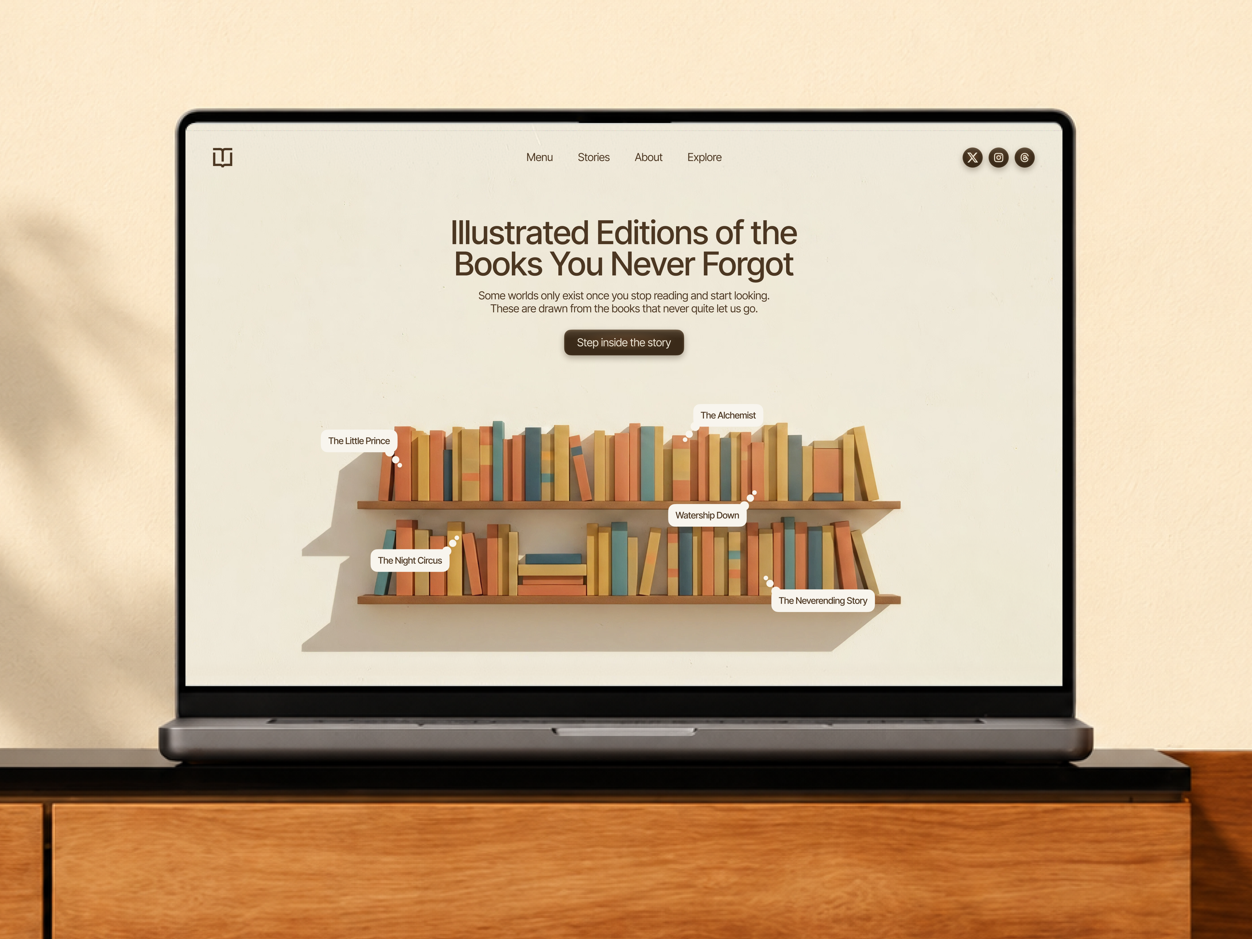 Illustrated Editions — Bookstore Landing Page books bookstore editorial editorial design hero section homepage illustrated illustration interactive landing page landing page design minimal product design publishing typography ui design ux design web app web design website design