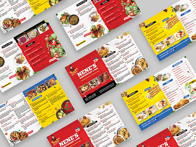 Nene's Restaurant & Bar Food Menu boardmenu digitalmenu fastfood flyerdesign foodmenu marketbrochure menu menudesign restaurantmenu screenmenu storebrochure