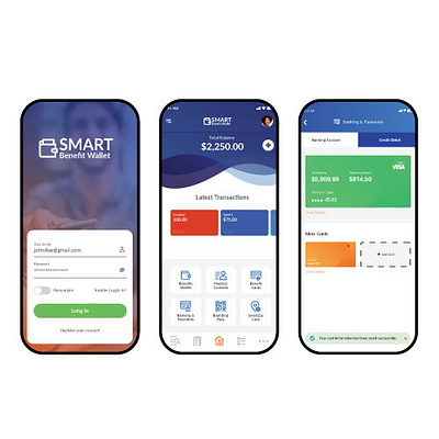 Smart Wallet - Benefit & Financial App design ui ux