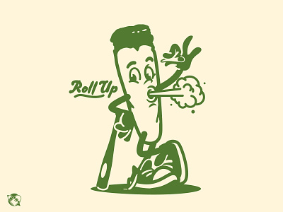 Roll Up! 420 character design graphics illustration t shirt design vector design weed
