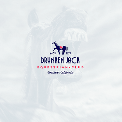 Drunken Jack / Equestrian Club 30dayoflogos badge branding design drunk equestrian graphic design horse illustration label logo negative space typography vector vintage