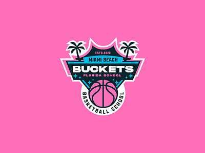 BUCKETS BASEBALL basketball branding design florida graphic illustration logo miami sport