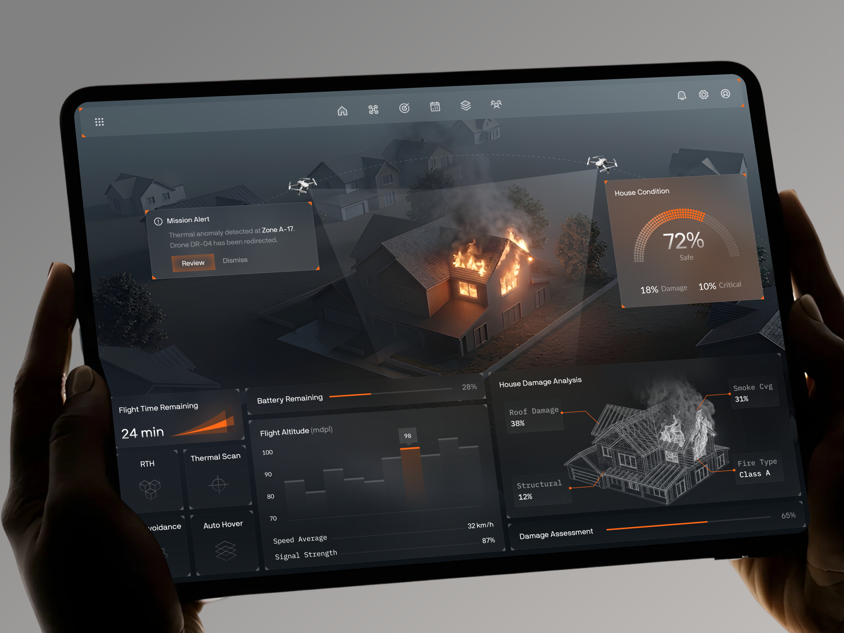Aeris — Autonomous Drone Dashboard ai aidashboard autonomousdrone darktheme darkui dashboarddesign dashboardui drone dronedashboard dronedesign monitoringdashboard productdesign techproduct uidesign uiinspiration uiux uxdesign