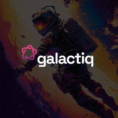 Galactiq // Logo & Branding abstract logo branding graphic design illustration logo logo design mockup software space logo star logo startup visual identity