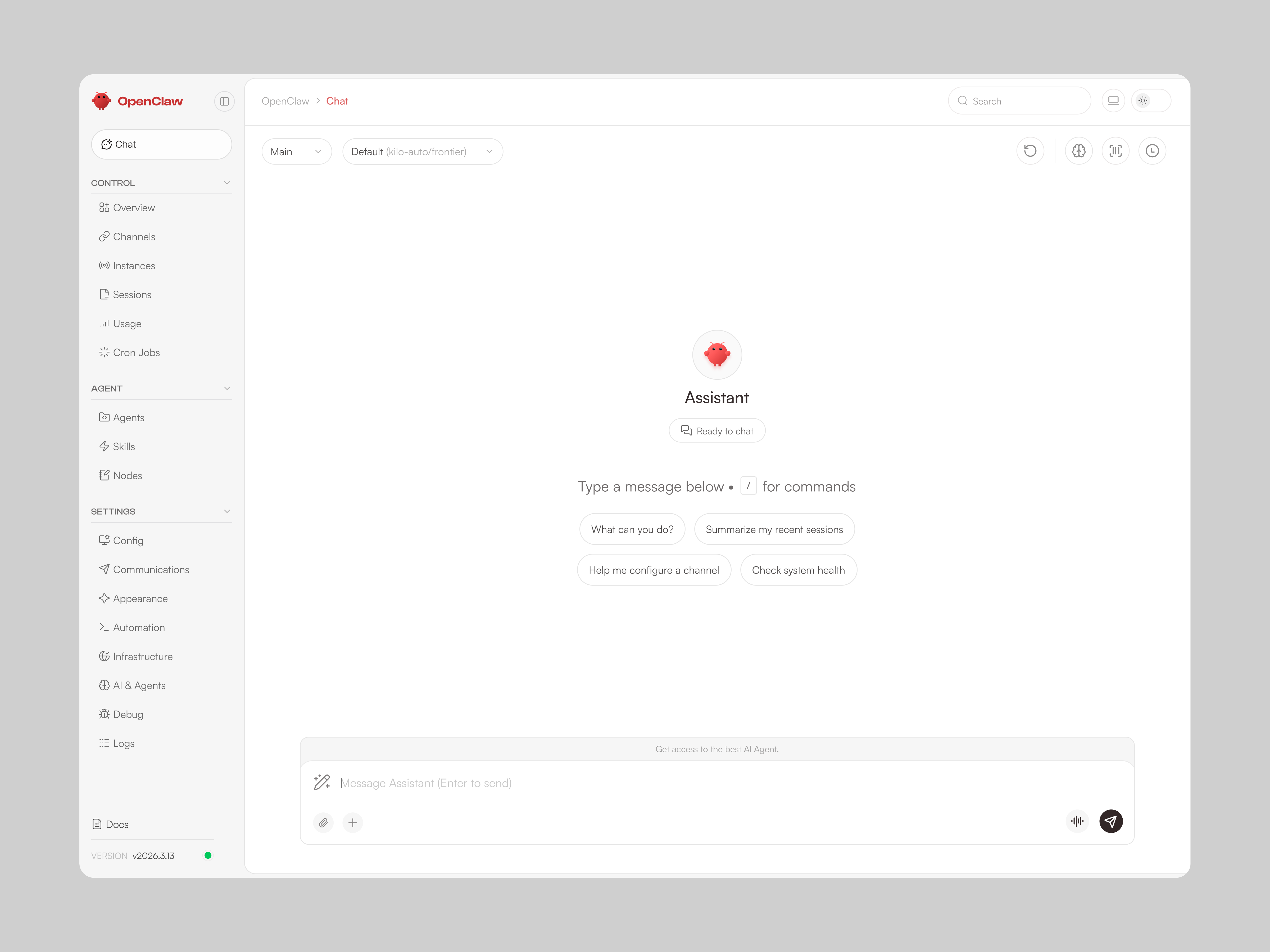 AI Chat & Agent Management Dashboard ai agent ai dashboard ai operations ai workspace automation chatbot ui design web app web design