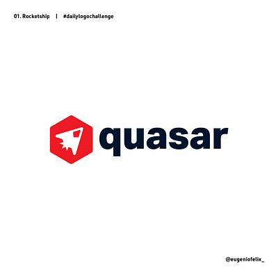 Quasar | Daily Logo Challenge branding daily logo challenge graphic design logo quasar space