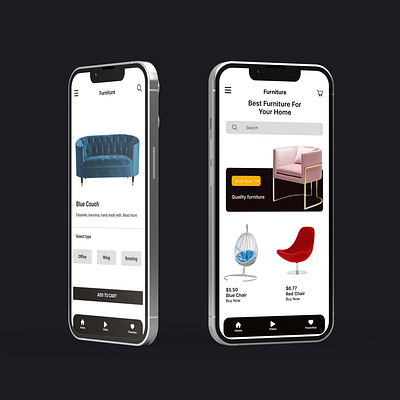 Furniture App Redesign app design logo ui