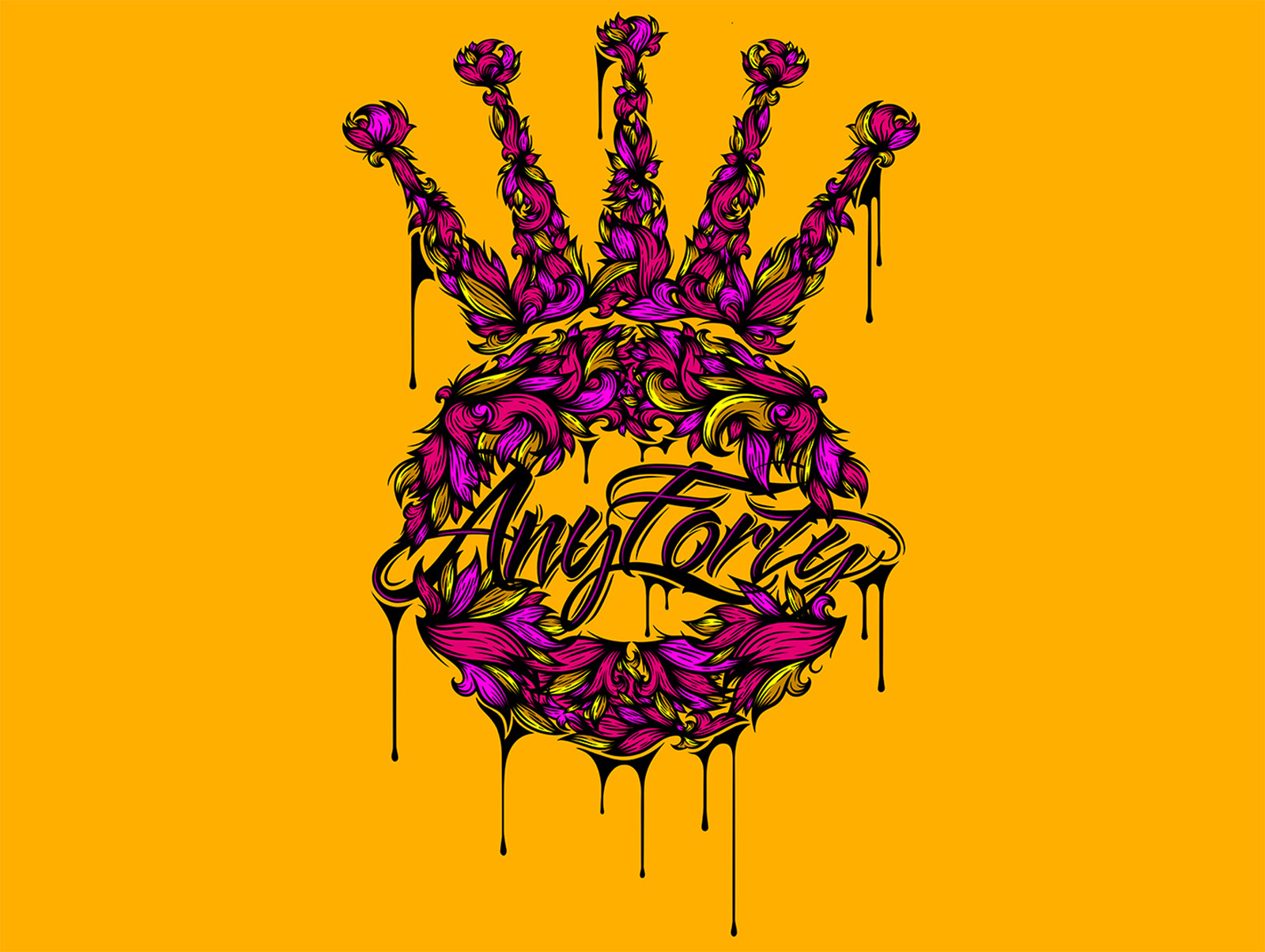 Anyforty Illustration anyforty art direction artwork design graphic design illustration logo typography