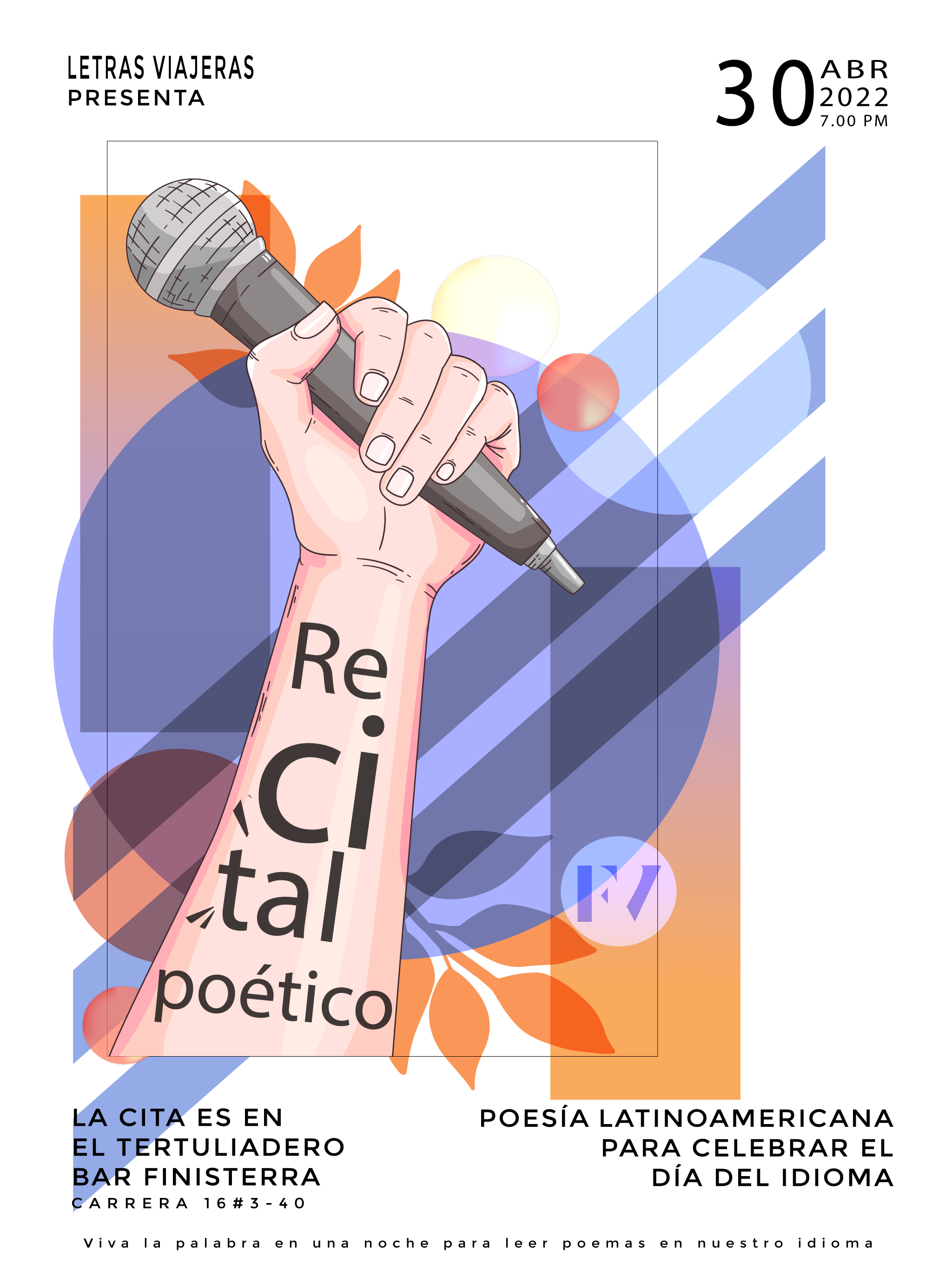 Recital Poetico art design illustration illustrator ilustración love poetic recital vector