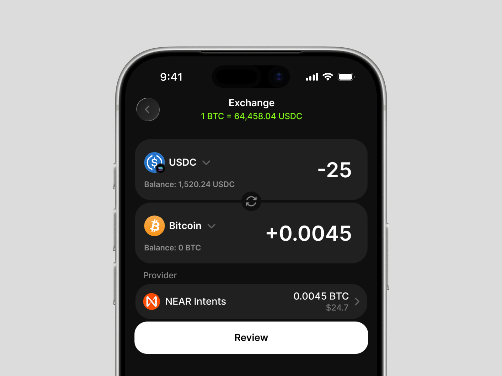 Clean crypto exchange app for iOS, DEX, exchange, swap, trade. 1inch binance wallet bitcoin swap btc exchange clean crypto swap clean design clean dex crypto exchange crypto exchange app crypto exchange clean crypto exchange ios dex jupiter exchange minimal crypto exchange pancakeswap stablecoin swap swap crypto thorchain uniswap