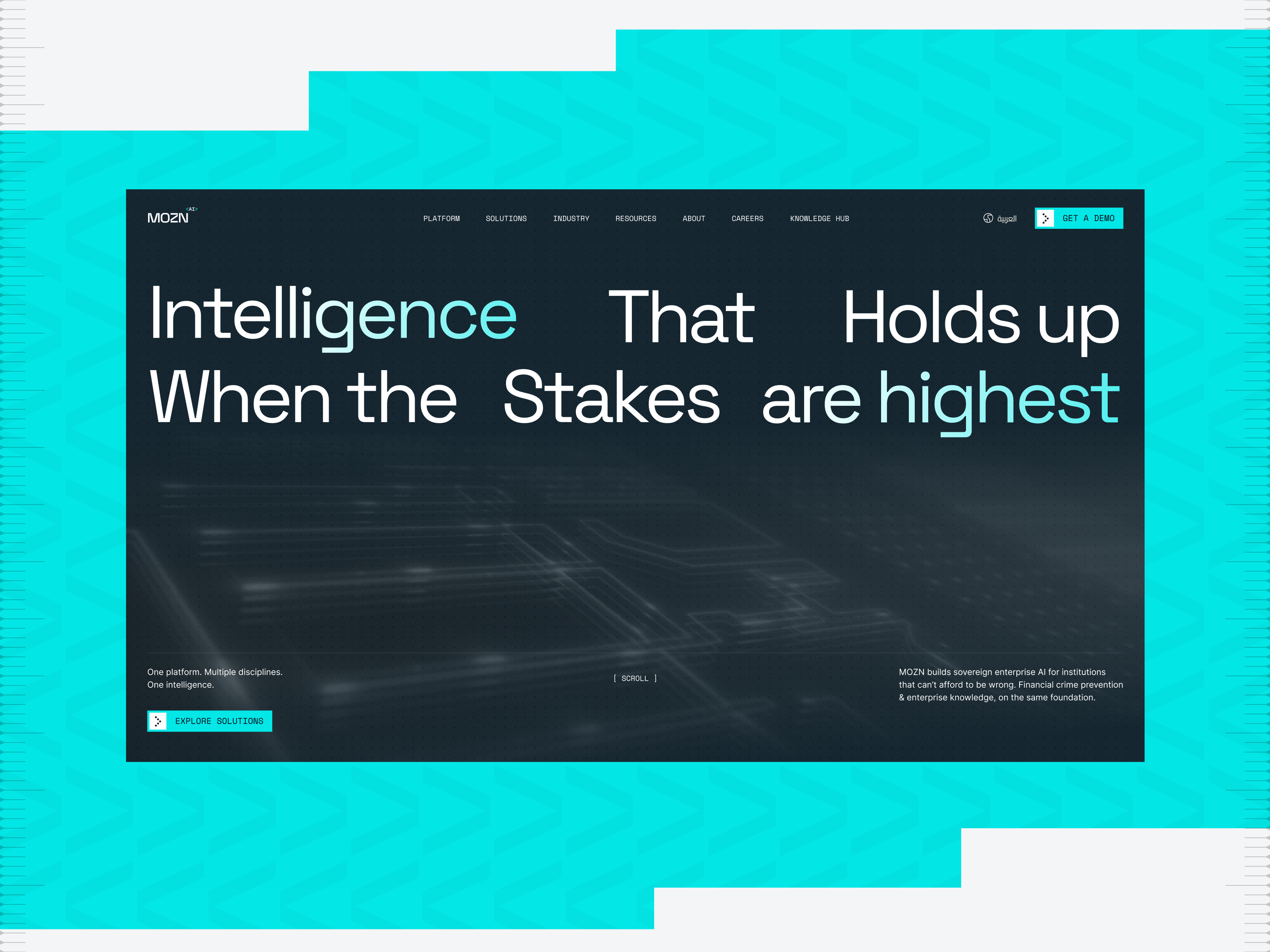 Mozn - Enterprise AI Website Design ai ai website ai website design best web design corporate website fintech website hero section homepage modern website new web design professional web design saas website ui design ui ux web design web design inspiration web ui webdesign website website redesign
