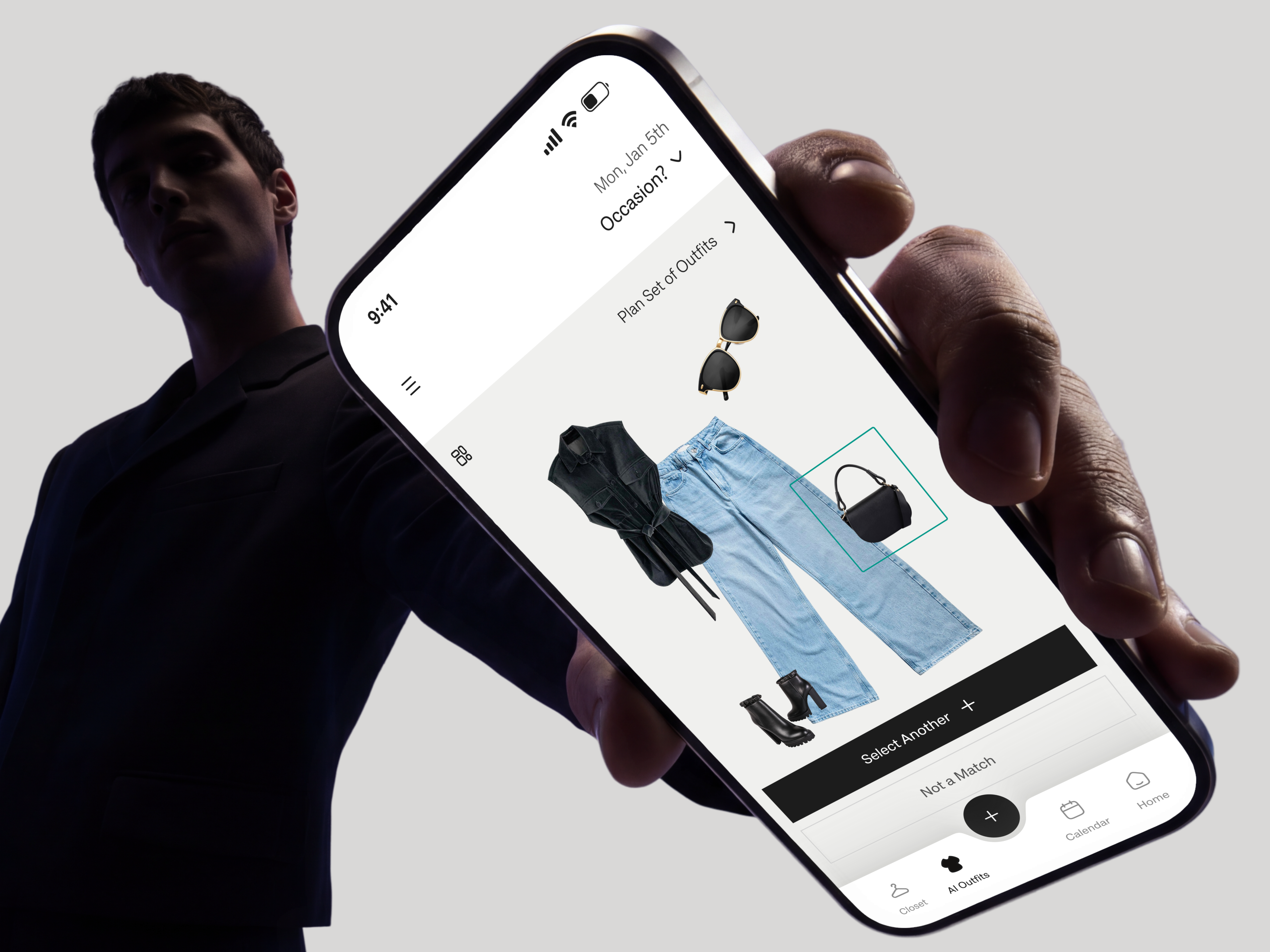 AI Outfit Planner & Digital Closet Mobile App UI Design ai fashion app ai outfit planner ai stylist app app app design capsule wardrobe closet management digital closet app fashion tech app fashion ui ux ios fashion design mobile mobile app design outfit itinerary startup ui ux style generator ui wardrobe organizer