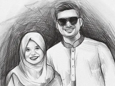 Pencil Portrait Sketch artist artwork graphic design illustration logo portrait art sketch sketchbook