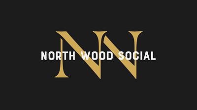 North Wood Social branding design graphic design illustration logo typography vector