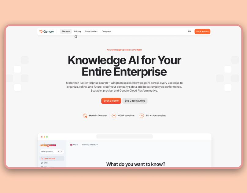 Genow — AI-Powered Industrial Sales Platform UI/UX ai artificial intelligence b2b dashbaord dashboard enterprise graphic design product responsive design saas technology ui ux webflow website website design