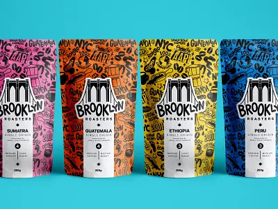 COFFEE BRANDING & PACKAGING brandidentity branding coffee coffeebranding coffeepackaging coffeeshop colorfulpackaging colourfulpackaging freelanceillustrator illustratedpackaging illustration limitededitionpackaging packaging packagingdesign