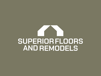 Superior Floors And Remodels army green clean construction design figma flooring geometric green grid illustration kovalev logo modern nicholas simple t shirt vector