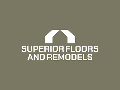 Superior Floors And Remodels army green clean construction design figma flooring geometric green grid illustration kovalev logo modern nicholas simple t shirt vector