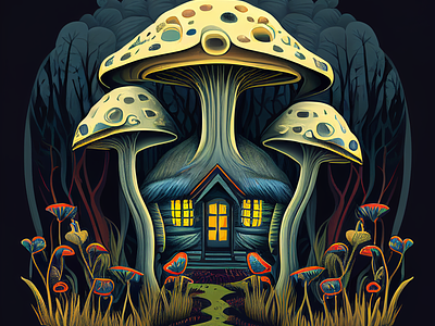 Ai Generative Mushrooms ai ai generative ai generative mushrooms branding design generative generative ai graphic design illustration logo ui ux