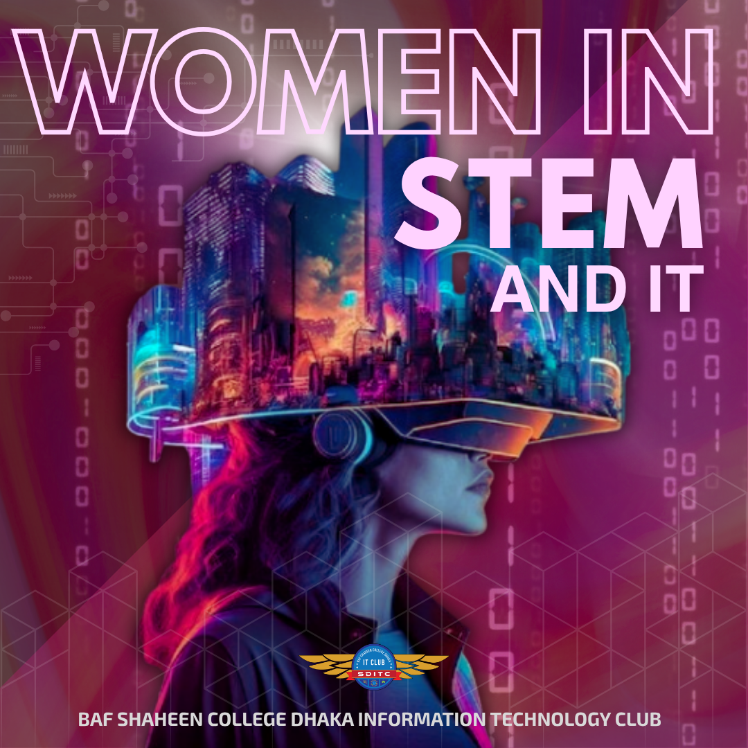 Women in Stem and IT article graphic design
