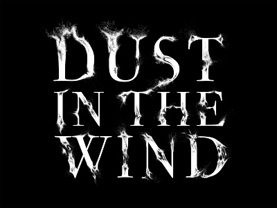 Dust In The Wind Typography art direction artwork design graphic design illustration type poster typography