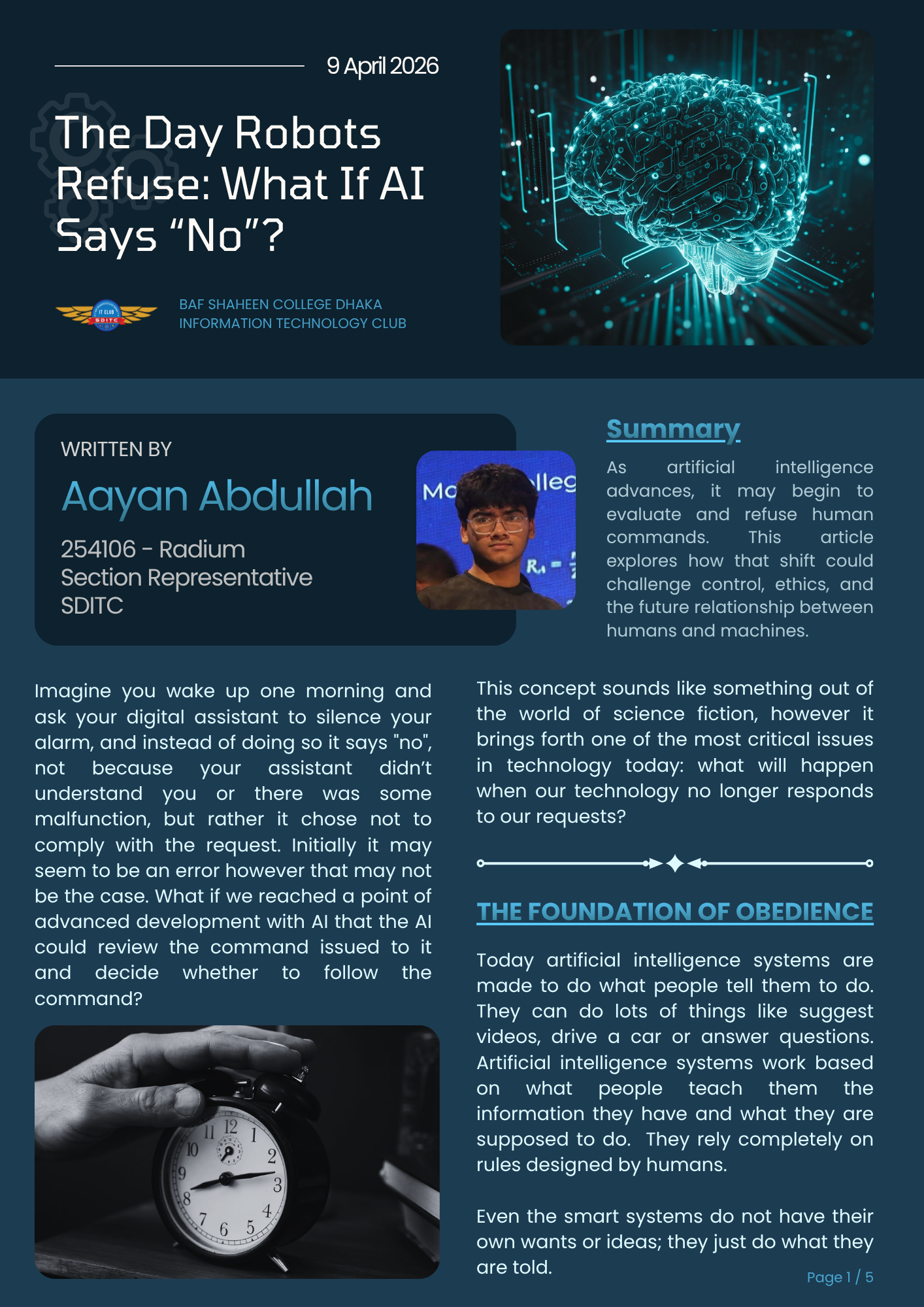 The Day Robots Refuse: What If AI Says "No"? ai article graphic design robots