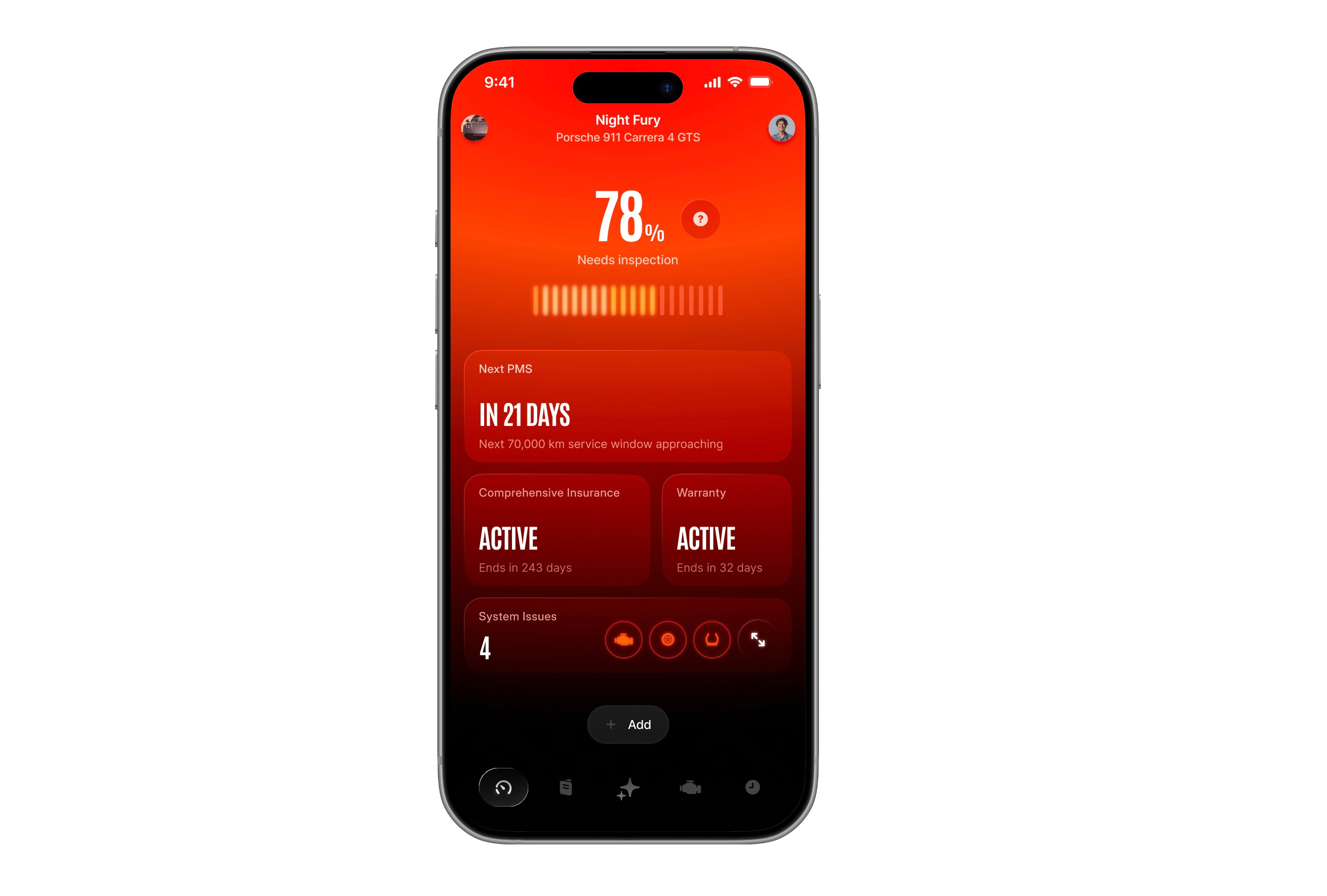 iOS App homepage motion graphics ui