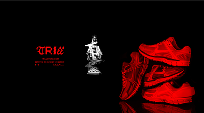 Trill Devoted to luxury curation branding design logo nike sneakers typography