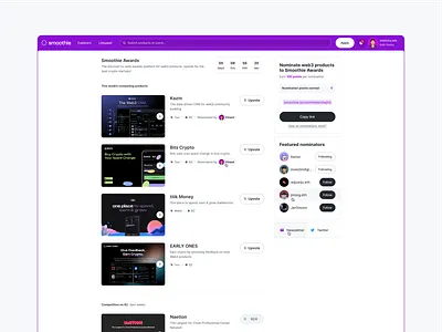 Smoothie - Desktop blockchain startup brand identity branding design graphic design illustration logo startup ui ux vector