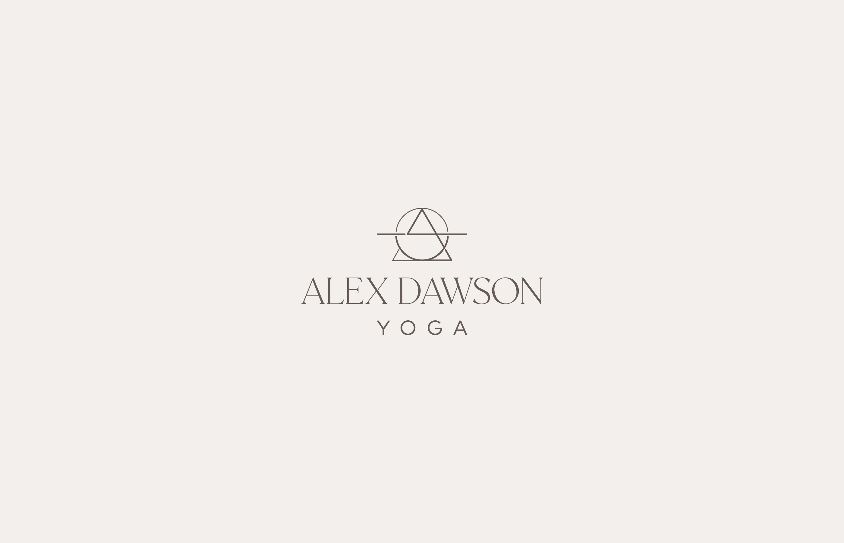 Alex Dawson Yoga | Visual Brand Identity branding graphic design logo