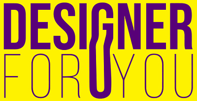 DesignerForYou branding graphic design product design typography