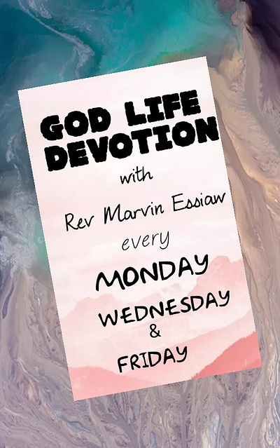 GOD LIFE DEVOTION 3d graphic design