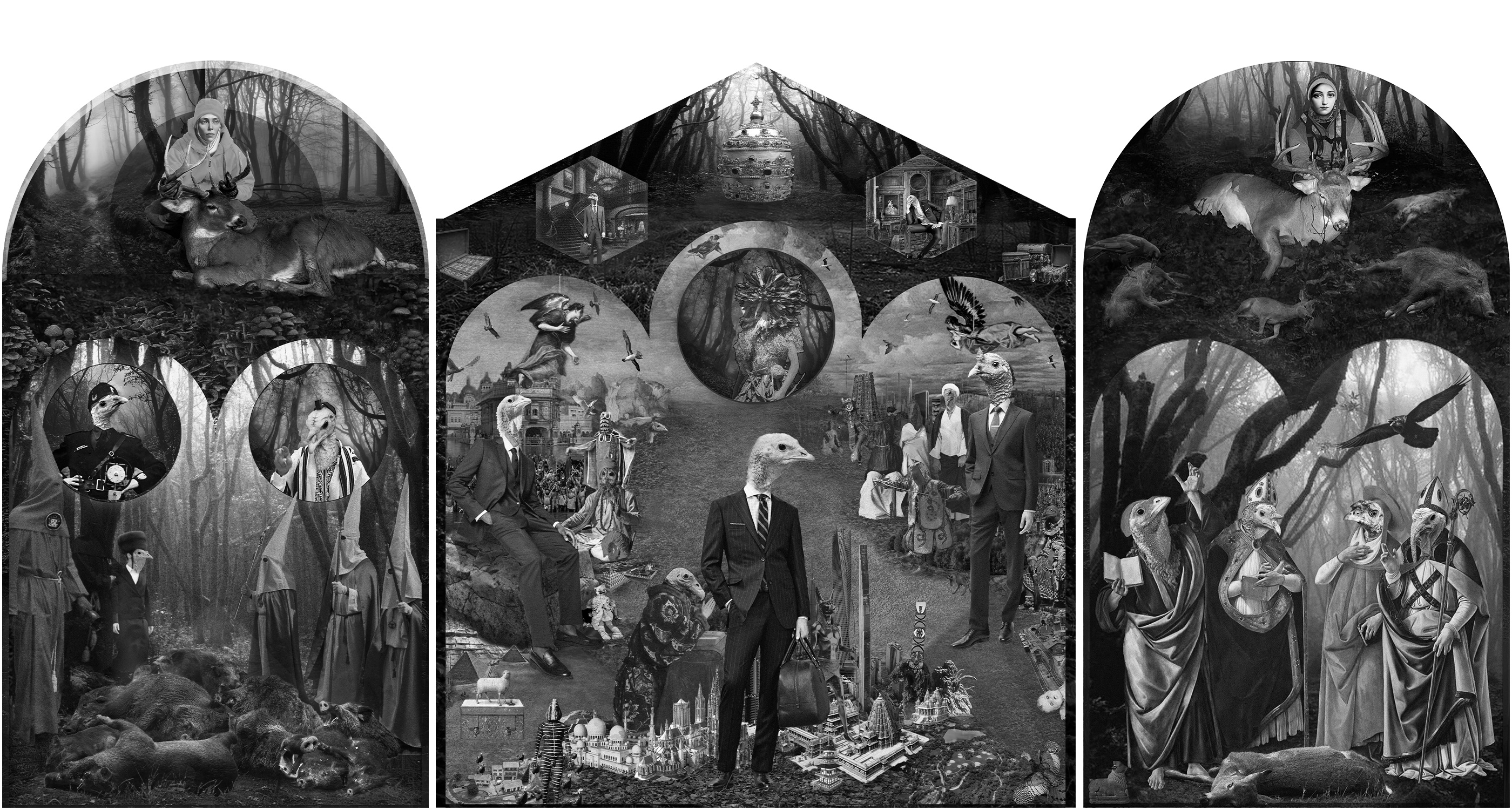 RÉPUBLIQUE Des DINDONs .VI digital collage
