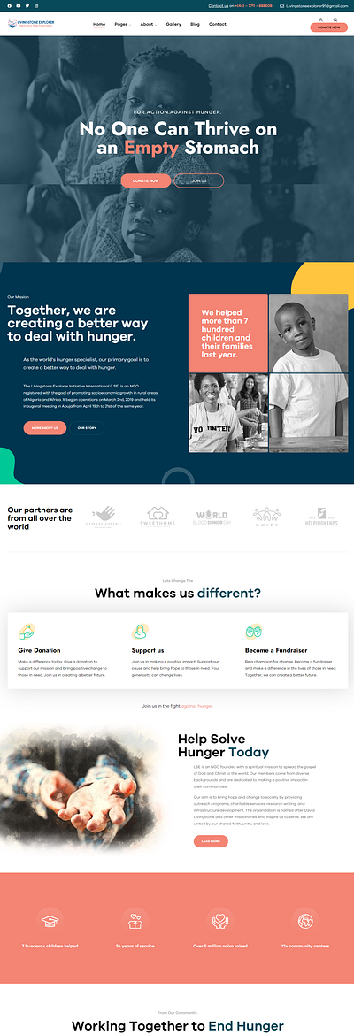 Charity Website Design design illustration ux website