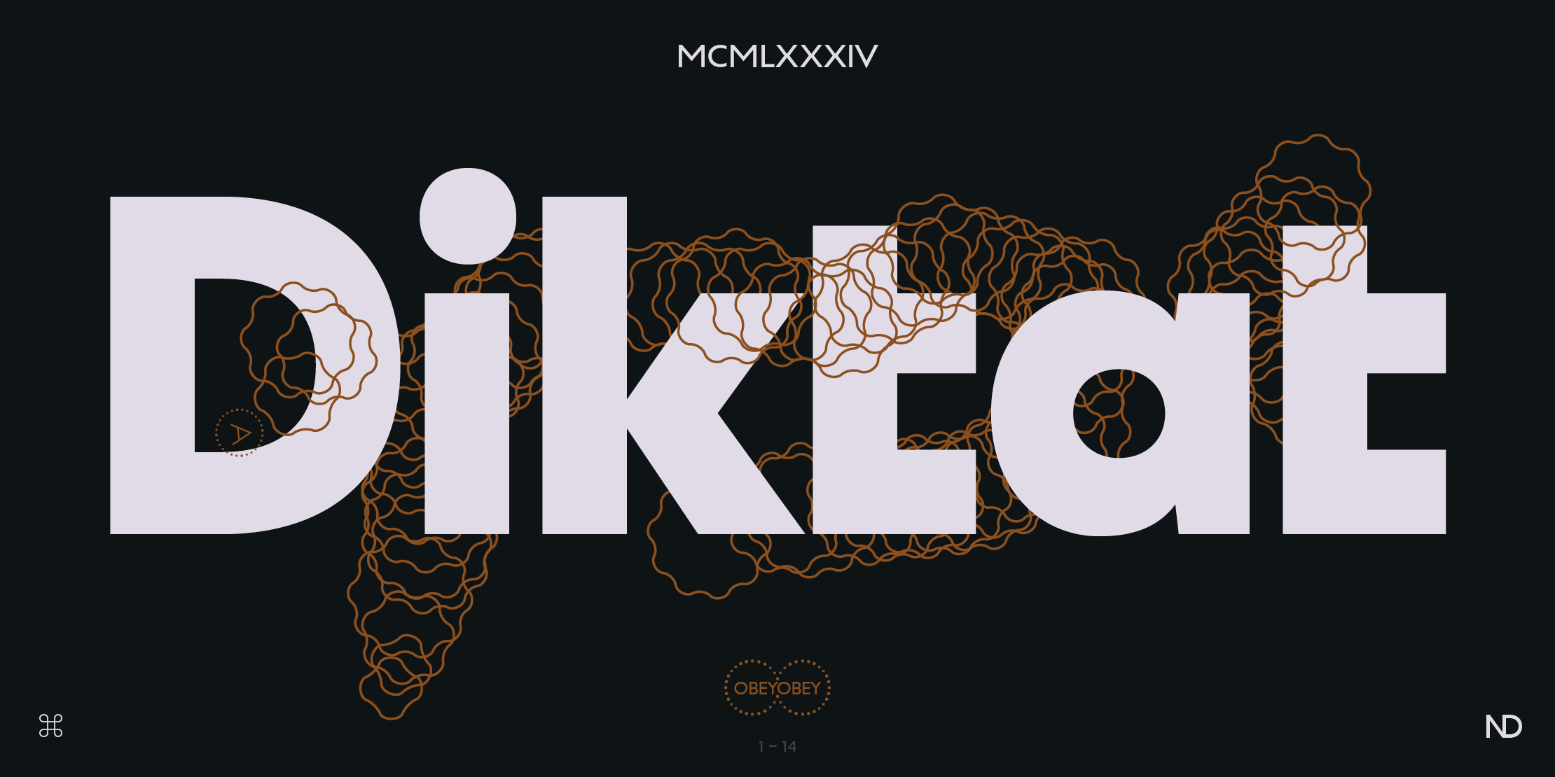 ND Diktat font typedesign typeface typography