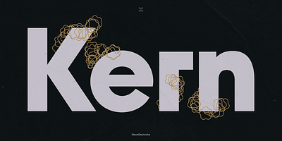 ND Kern font typedesign typeface typography