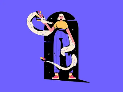 Anxiety animation anxiety character flat illustration motion vector