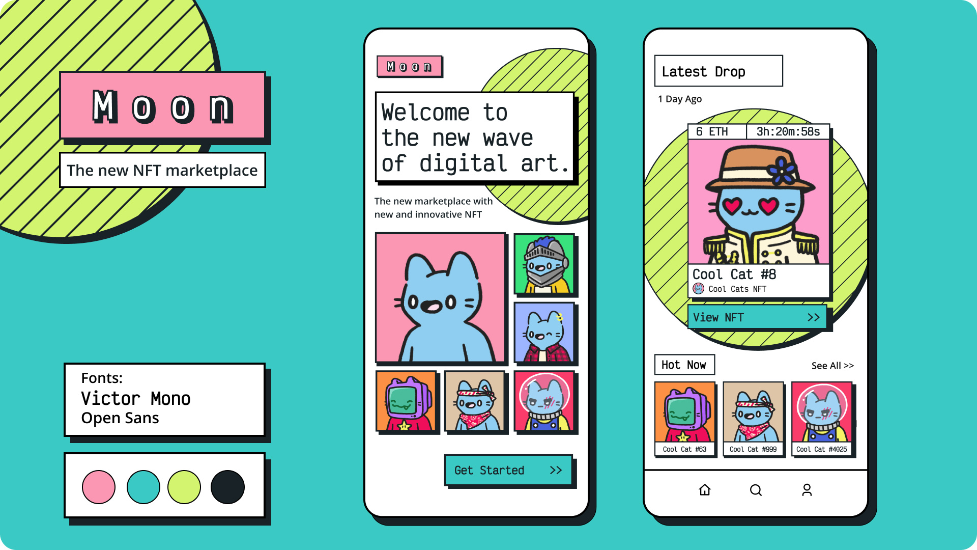 Moon NFT App by Jen Satzger on Dribbble