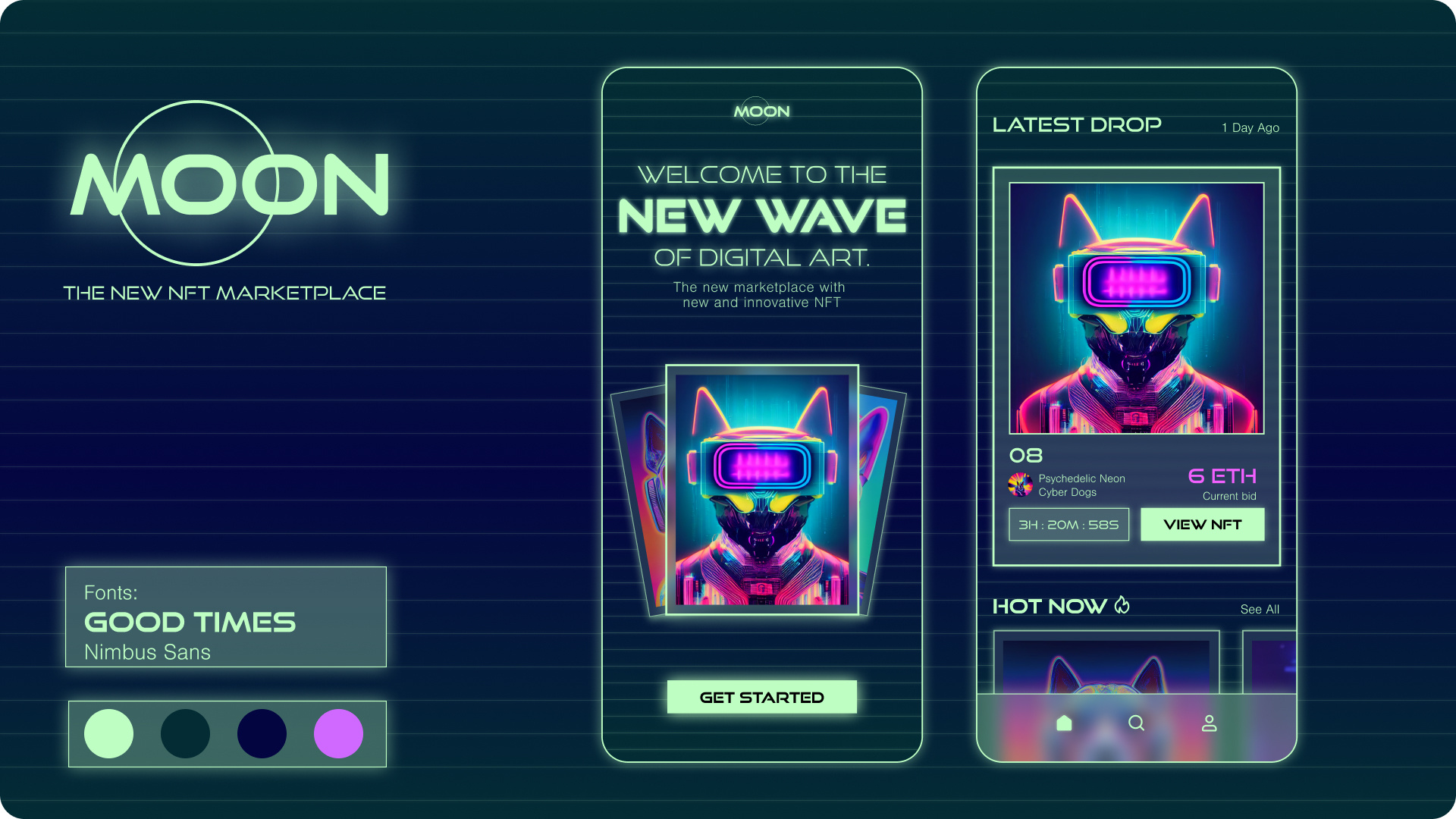 Moon NFT App by Jen Satzger on Dribbble