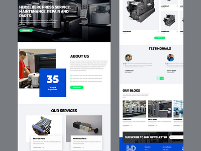 Customizable E-Commerce Website Design for HEIDEL PARTS branding developer editorial figma nft portfolio typography ui webdesign website