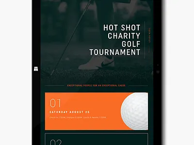 Hot Shot Charity Golf Tournament branding design graphic design