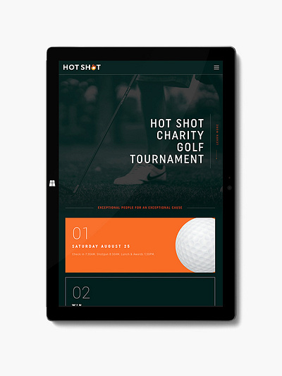 Hot Shot Charity Golf Tournament branding design graphic design