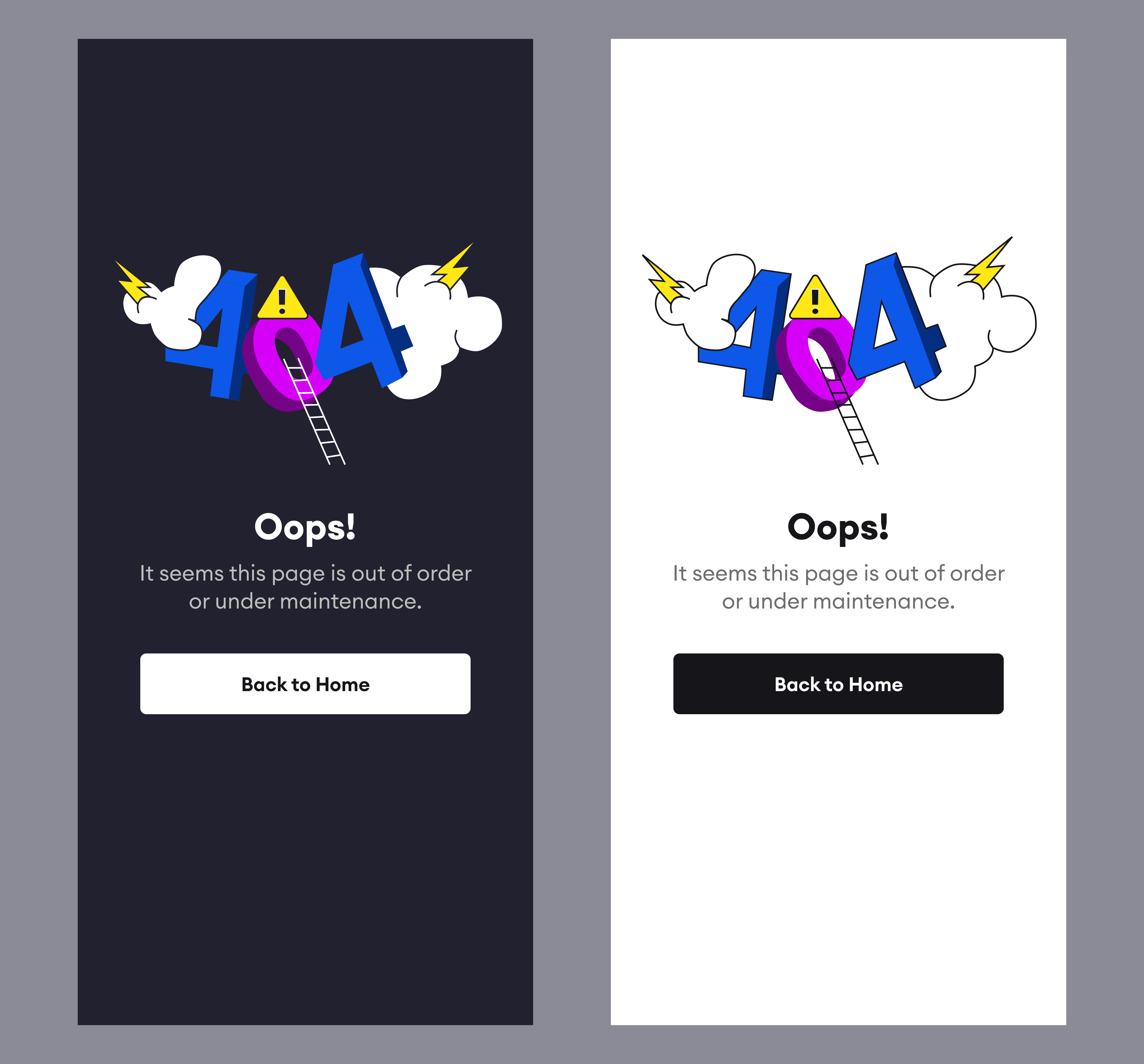 Error 404 Page Mobile app design figma illustration mobile ui user interface vector