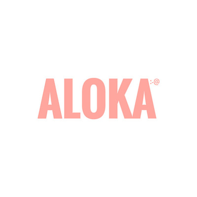 ALOKA branding graphic design logo