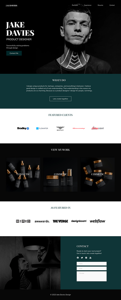 Jake Davies: Product Designer design figma graphic design ui ux web design web development