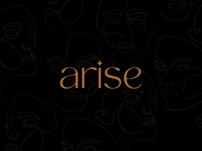 Arise church church design daring 2 believe design feminine floral flower illustration line art logo neutral podcast rise sermon sermon graphic star woman women