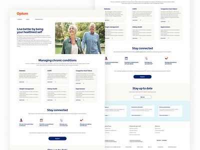 Optum brand UI II branding graphic design healthcare healthcare design ui