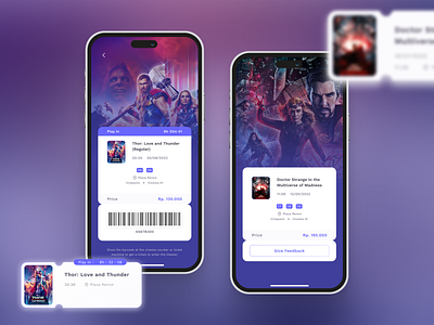 CINEMALL - Movie Ticket Booking App app appdesign cinema clean movie app movie ticket booking ui uidesign