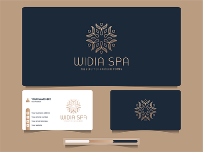 widia spa beauty boutique branding design graphic design illustration logo natural spa