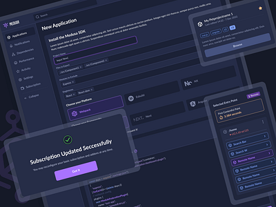 Medusa.codes – one solution to "rule" all the federated modules animation app app design application code coding dependencies design freelance interface menu modules motion graphics navbar projects sdk settings ui ux web